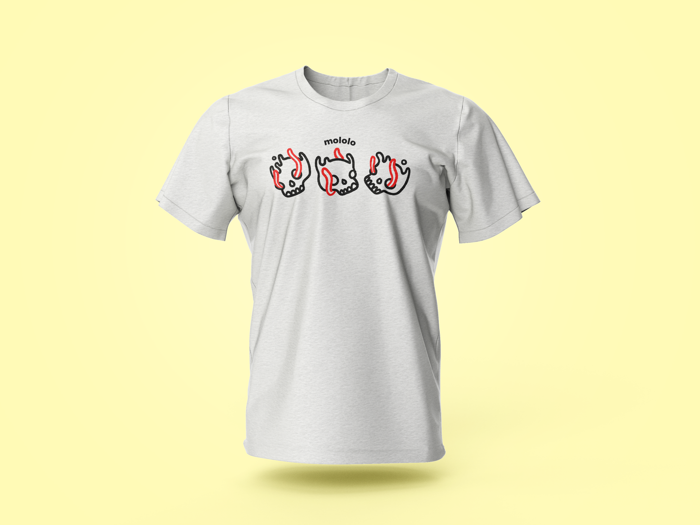 Camiseta Three Skulls