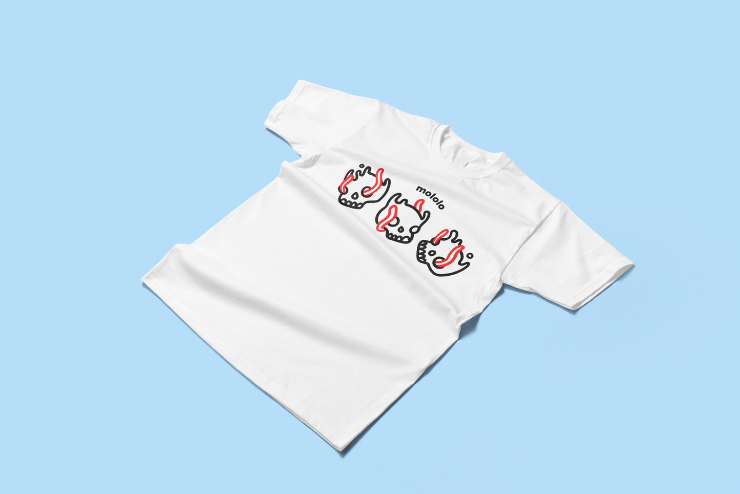 Camiseta Three Skulls